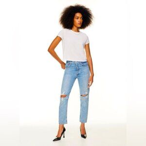 Aritzia Agolde Limited Edition Riley High Rise Ankle Length Jeans size 24 NWOT